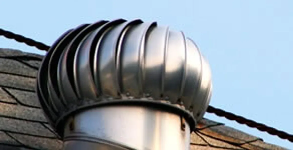 attic fan installation services with professionally installed roof ventilation unit in Palm Springs, CA