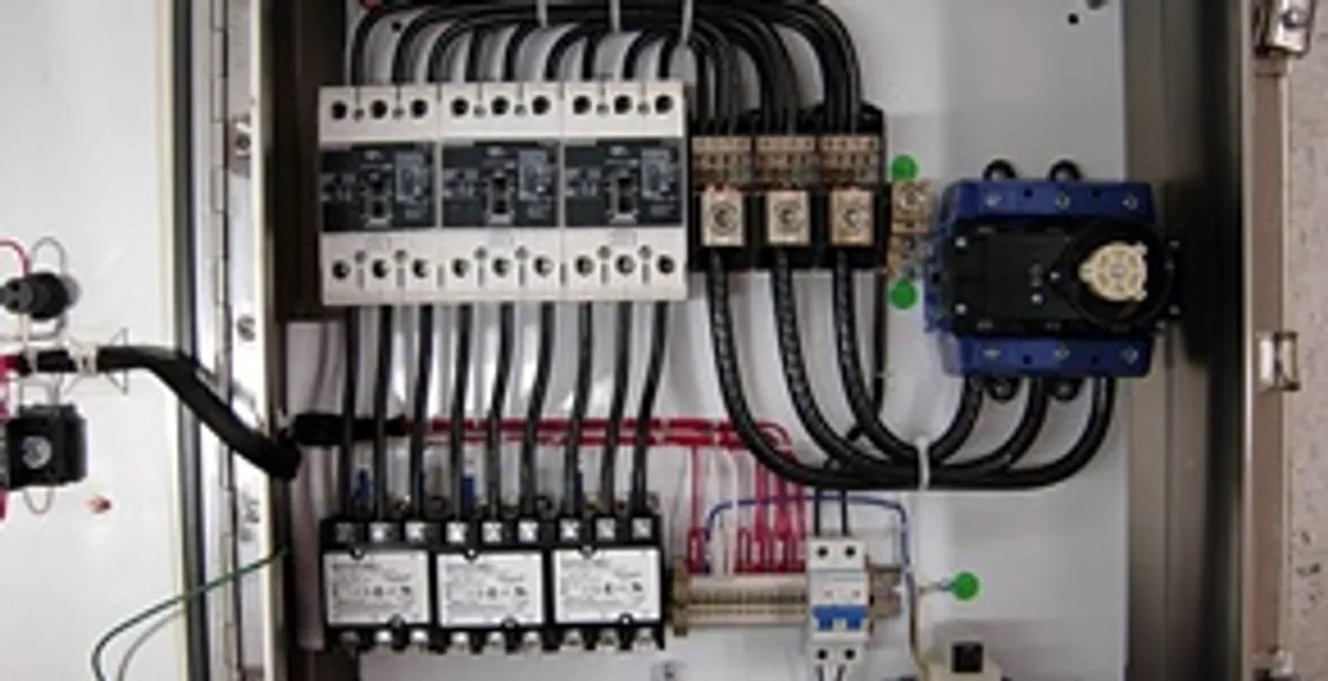 Electrical panel installation with organized circuit breakers and wiring in Palm Springs, CA