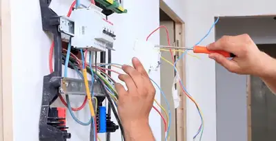 electrician services performing residential electrical panel wiring in Palm Springs, CA