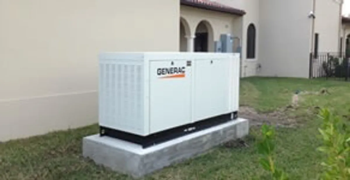 generator installation service showing standby generator professionally installed for residential power backup in Palm Springs, CA