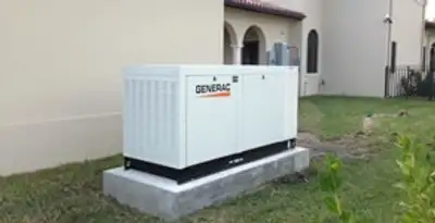 generator installation service showing standby generator professionally installed for residential power backup in Palm Springs, CA