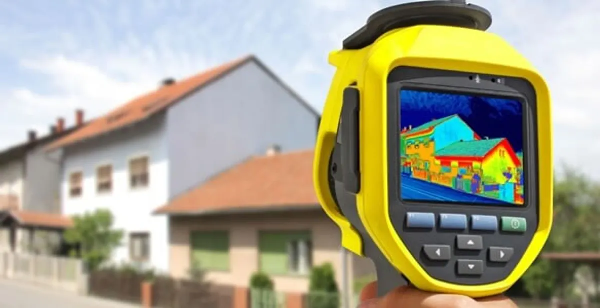 home energy audit service performing exterior thermal inspection to identify energy loss in Palm Springs, CA