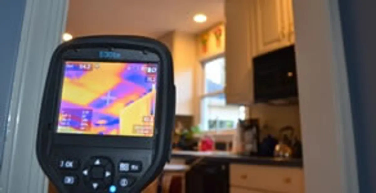 home energy audit service using thermal imaging to evaluate electrical efficiency inside a home in Palm Springs, CA