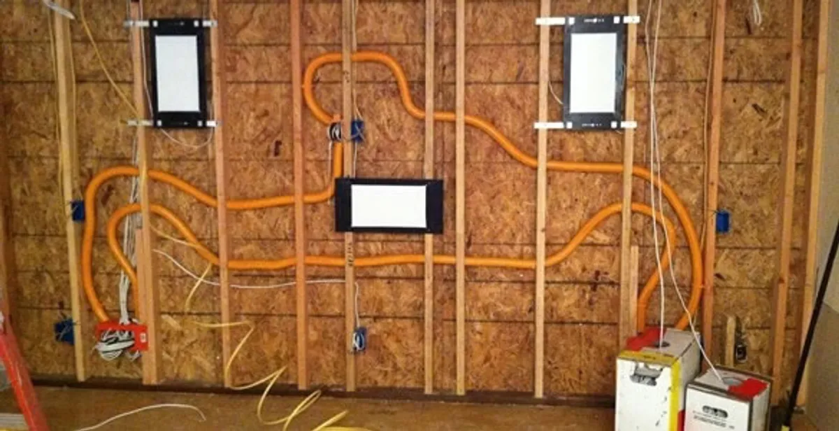 new construction wiring project displaying complete electrical system layout installed by professionals in Palm Springs, CA