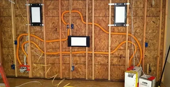new construction wiring project displaying complete electrical system layout installed by professionals in Palm Springs, CA