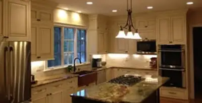 Recessed lighting installation enhancing interior lighting by professional electricians in Palm Springs, CA