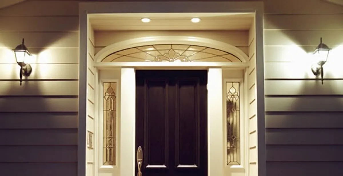 security light installation services with professionally installed entryway lighting in Palm Springs, CA