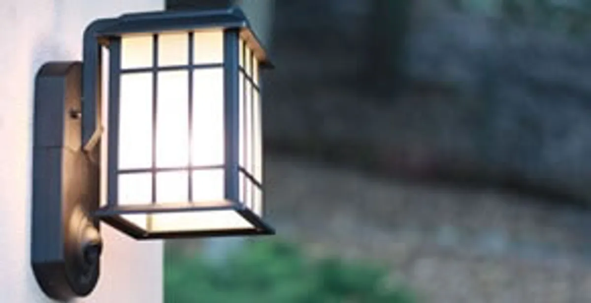 security light installation services with professionally mounted exterior wall light in Palm Springs, CA