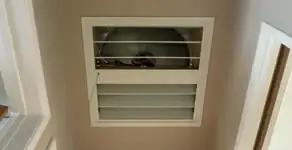 whole house fan installation services with ceiling-mounted ventilation system in Palm Springs, CA